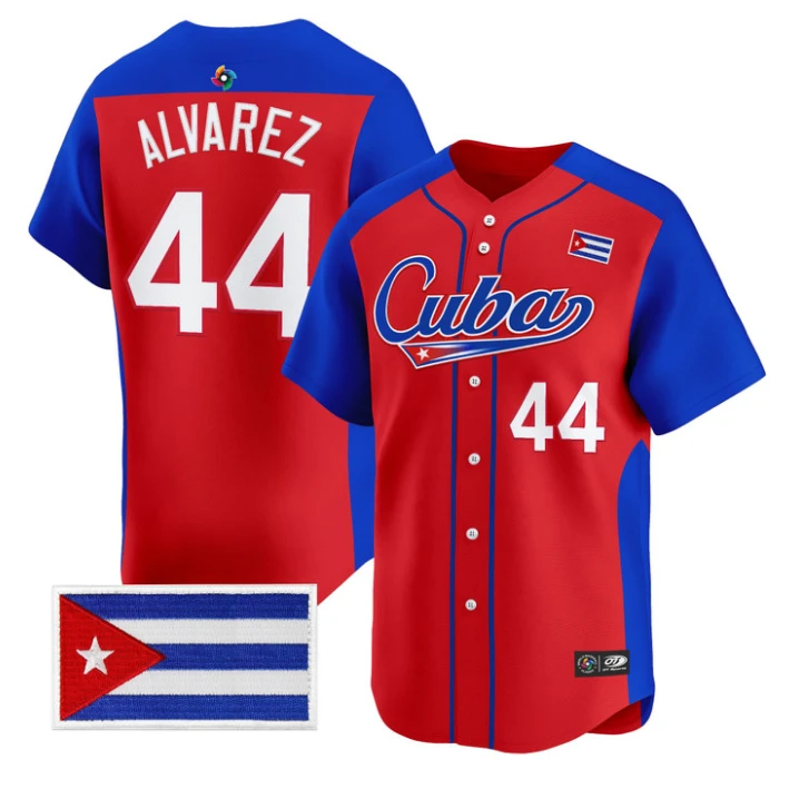 Yordan Alvarez Jersey #44 Team Cuba 2026 World Baseball Roster Stitched by My Store