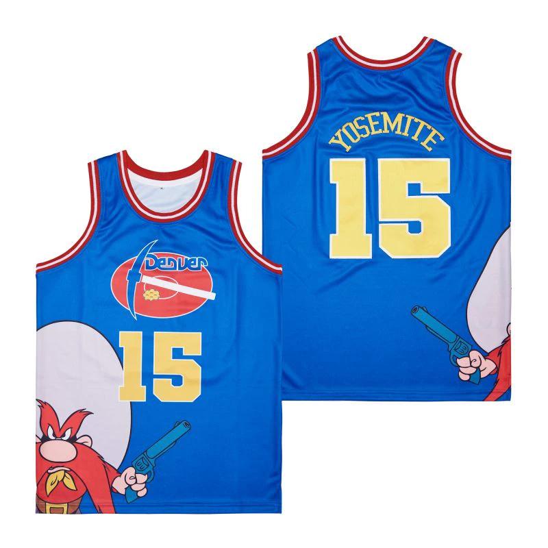 Yosemite #15 Sam Denver Movie Basketball Jersey Blue by My store basketball