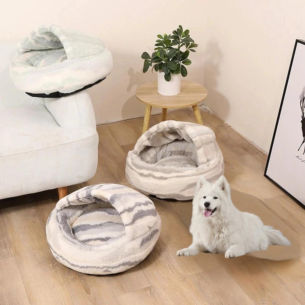 Lavish Marble Striped Pet Bed by Casa & Beyond