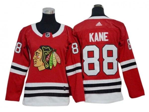Youth & Women Chicago Blackhawks #88 Patrick Kane Red Home Jersey by Hockey David