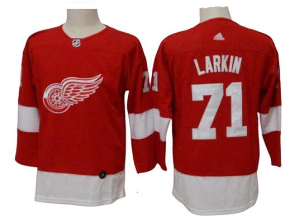 Youth & Women Detroit Red Wings #71 Dylan Larkin Red Home Jersey by Hockey David