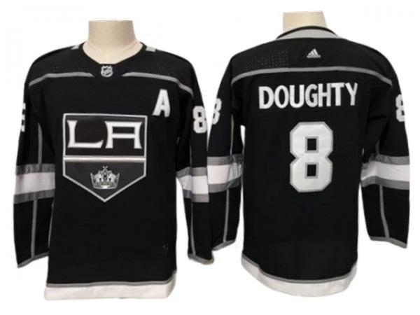 Youth & Women Los Angeles Kings #8 Drew Doughty Black Home Jersey by Hockey David