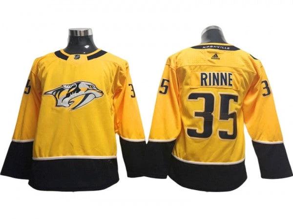 Youth & Women Nashville Predators #35 Pekka Rinne Gold Jersey by Hockey David