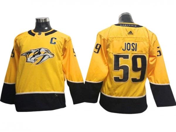 Youth & Women Nashville Predators #59 Roman Josi Gold Jersey by Hockey David