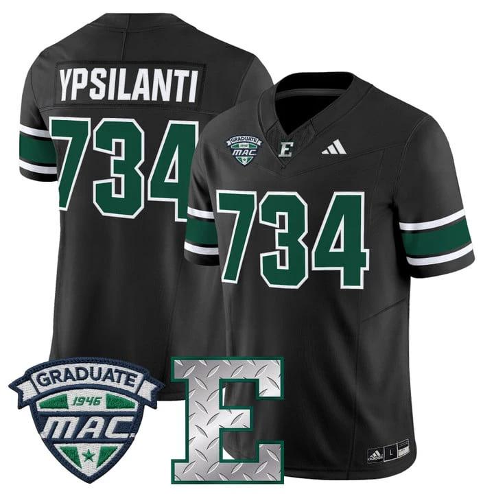 Ypsilanti Jersey #734 Eastern Michigan Eagles 2025 Limited Stitched by My Store NCAA Football Jerseys