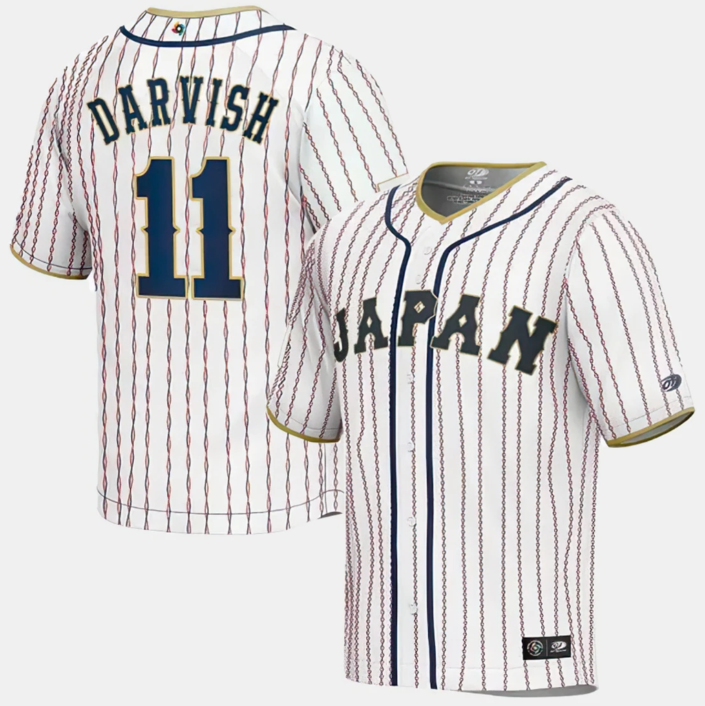 Yu Darvish #11 Japan Baseball World Baseball Classic Jersey – White by My Store