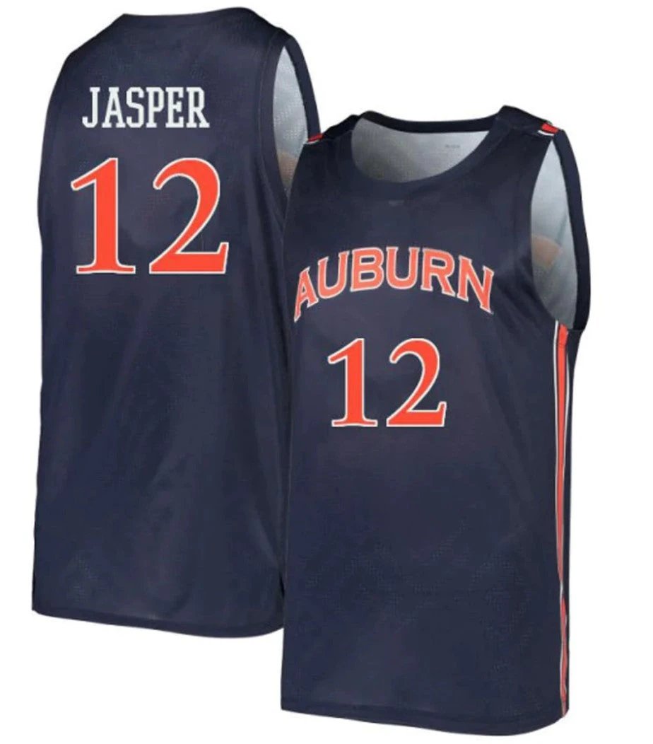 Zep Jasper Jersey Auburn Tigers College Basketball #12 by My store basketball