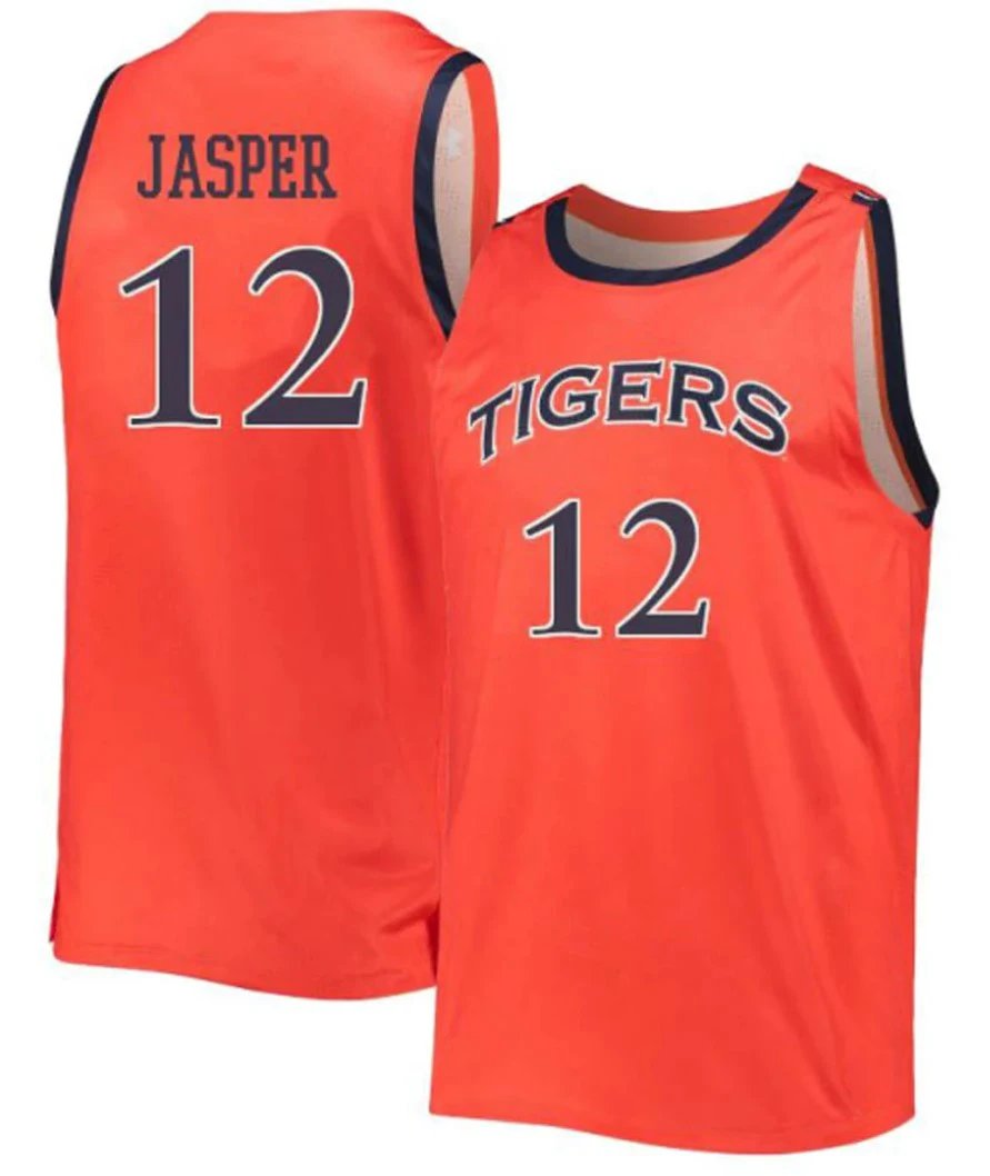 Zep Jasper Jersey Auburn Tigers College Basketball #12 by My store basketball