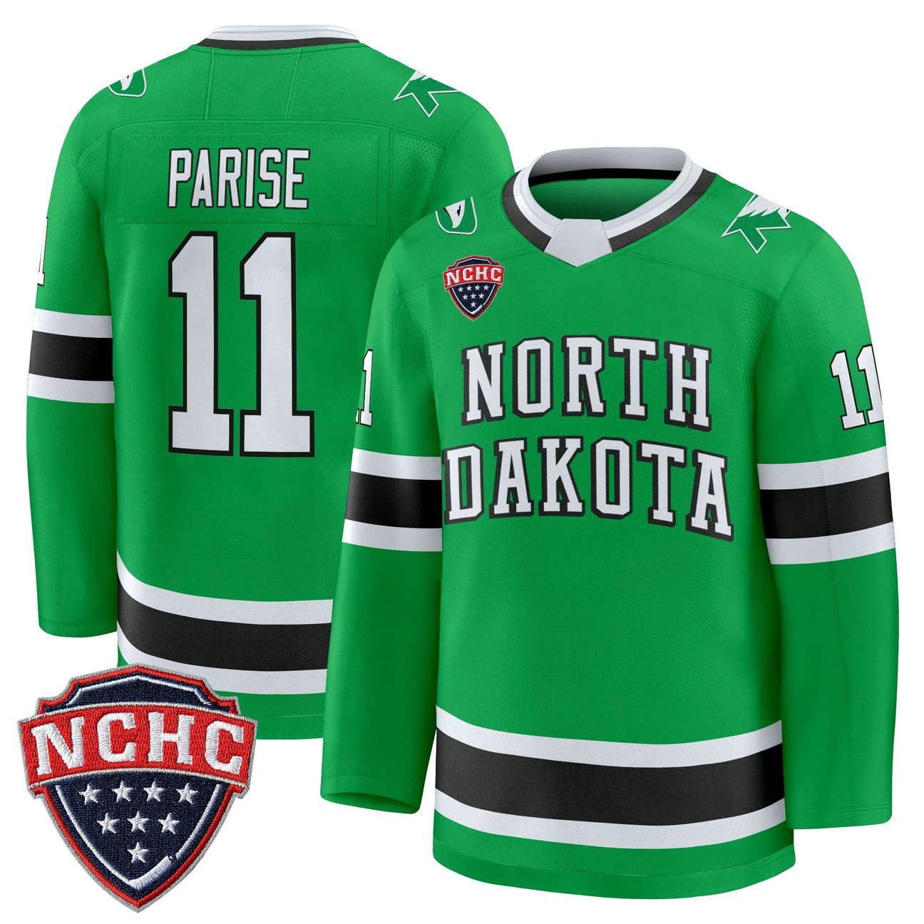 Zach Parise Jersey #11 North Dakota Fighting Hawks 2025-26 Stitched by Hockey David