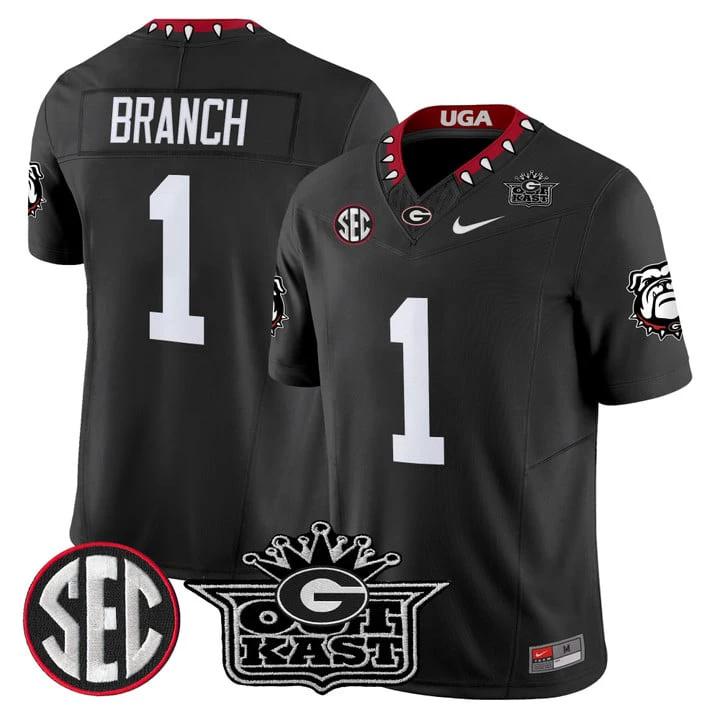 Zachariah Branch Jersey #1 Outkast x Georgia Bulldogs Limited Stitched by My Store NCAA Football Jerseys