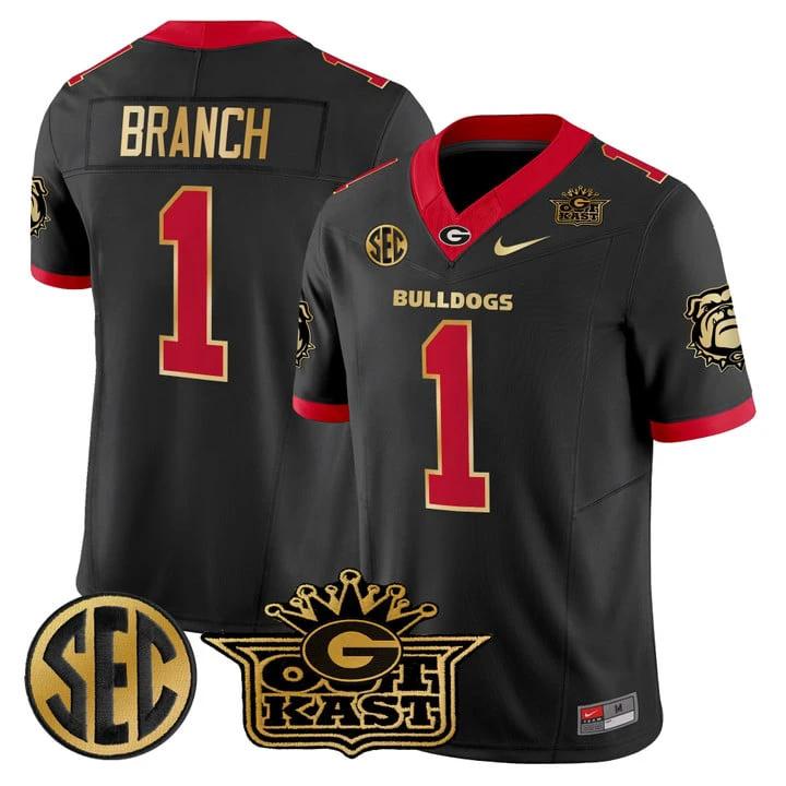 Zachariah Branch Jersey #1 Outkast x Georgia Bulldogs Limited Stitched by My Store NCAA Football Jerseys