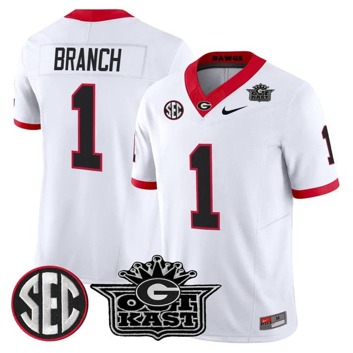 Zachariah Branch Jersey #1 Outkast x Georgia Bulldogs Limited Stitched by My Store NCAA Football Jerseys