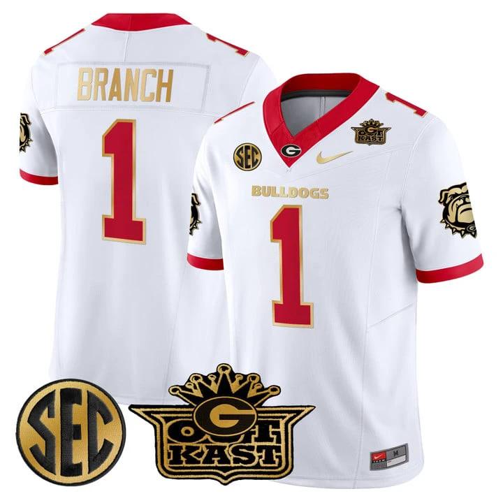 Zachariah Branch Jersey #1 Outkast x Georgia Bulldogs Limited Stitched by My Store NCAA Football Jerseys