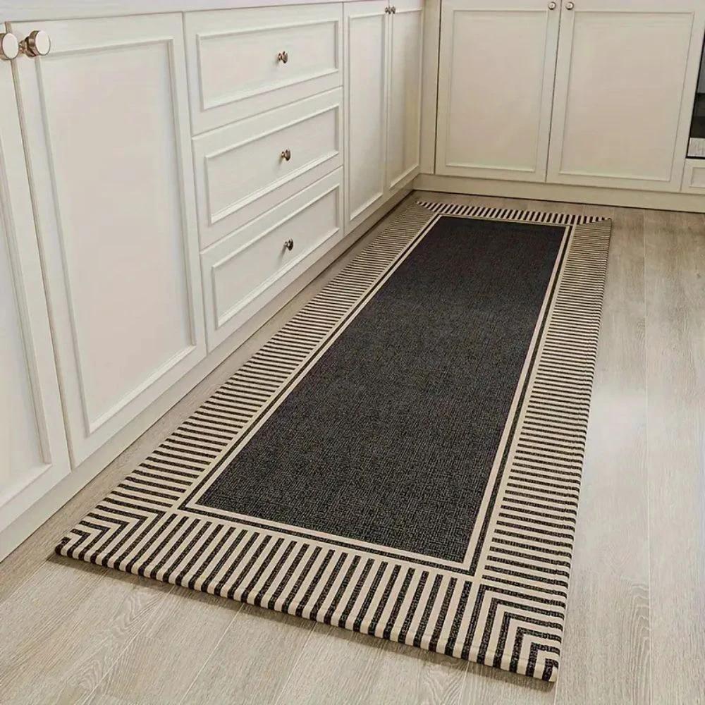 Zebra Stripe Soft Kitchen Runner Mat by Casa & Beyond