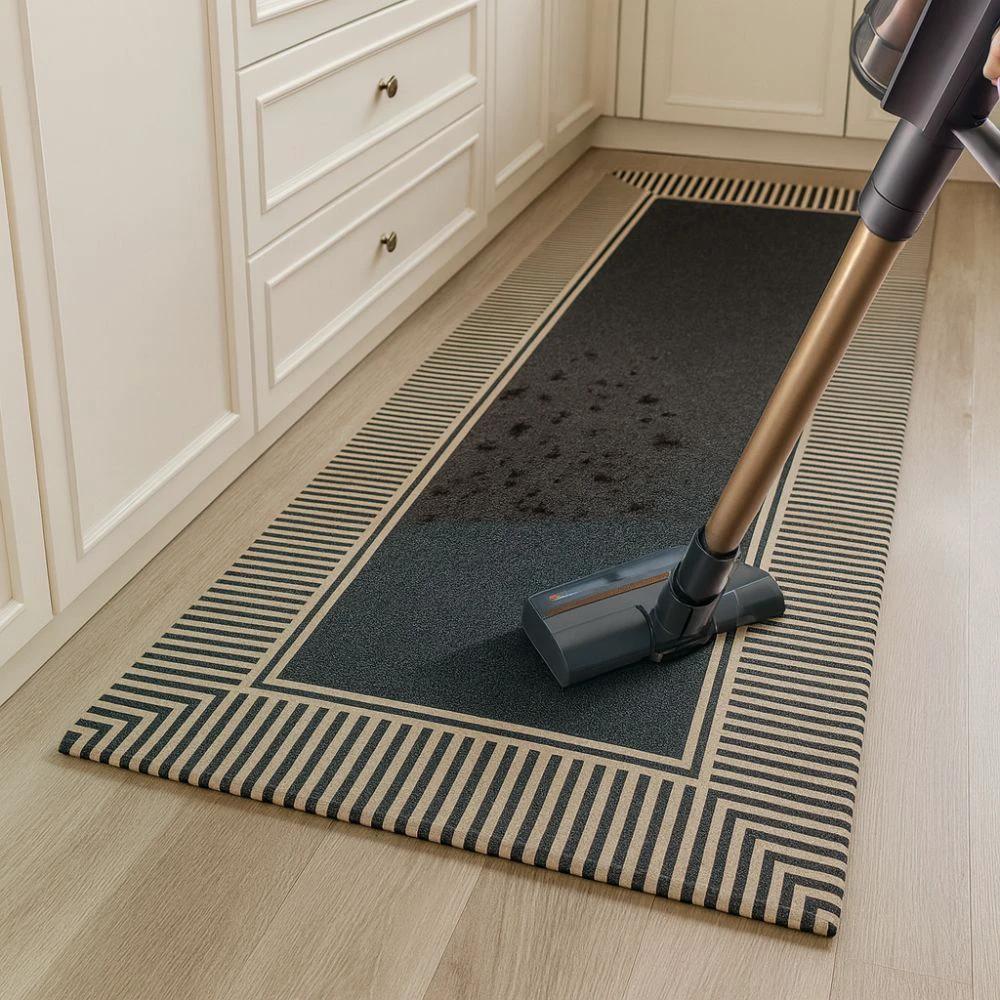 Zebra Stripe Soft Kitchen Runner Mat by Casa & Beyond