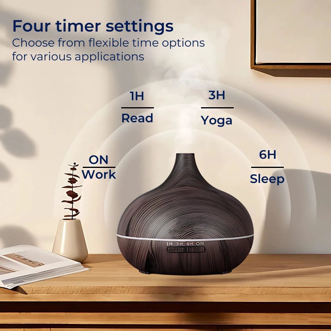 ZenAir Essential Oil Diffuser and Humidifier for Aromatherapy | Air Purification and Moisturised Comfort – Ideal for Wellness and Relaxation Bowlift by Bowlift
