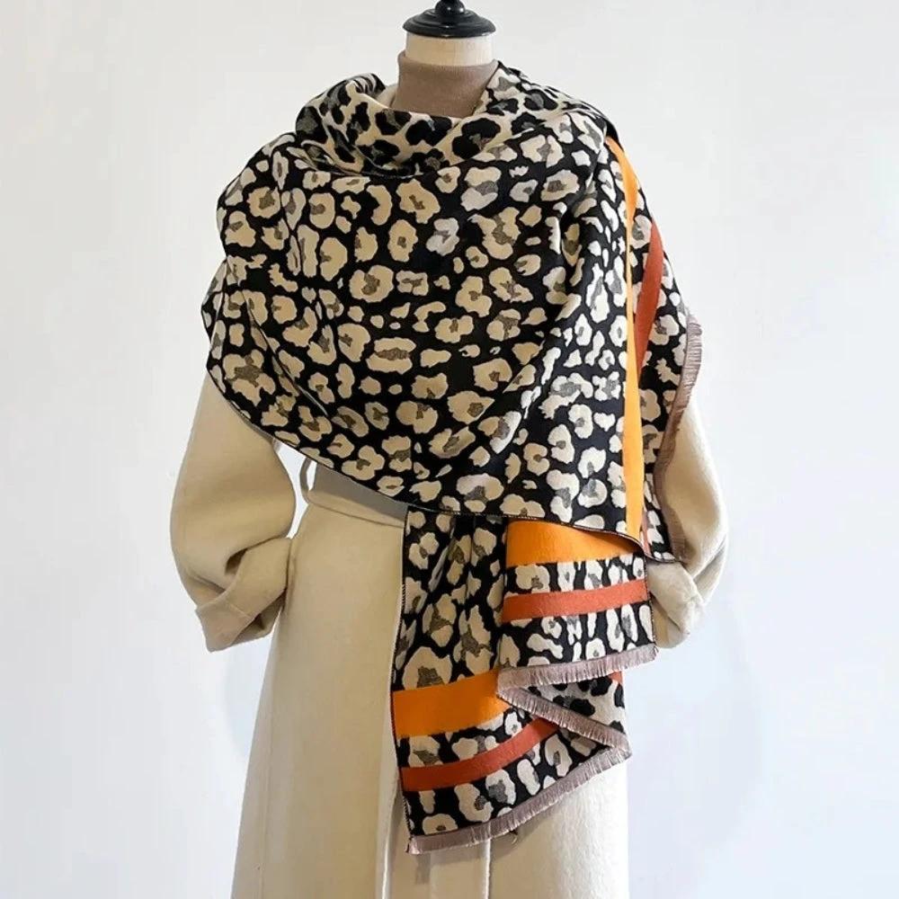 Savanna Style Wool Blend Shawl Scarf by Casa & Beyond