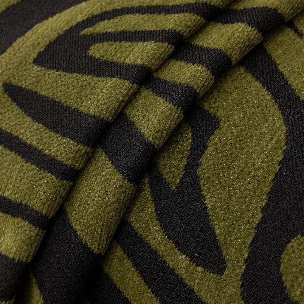 Zentara Chenille Zebra Geometric Sofa Cover by Casa & Beyond