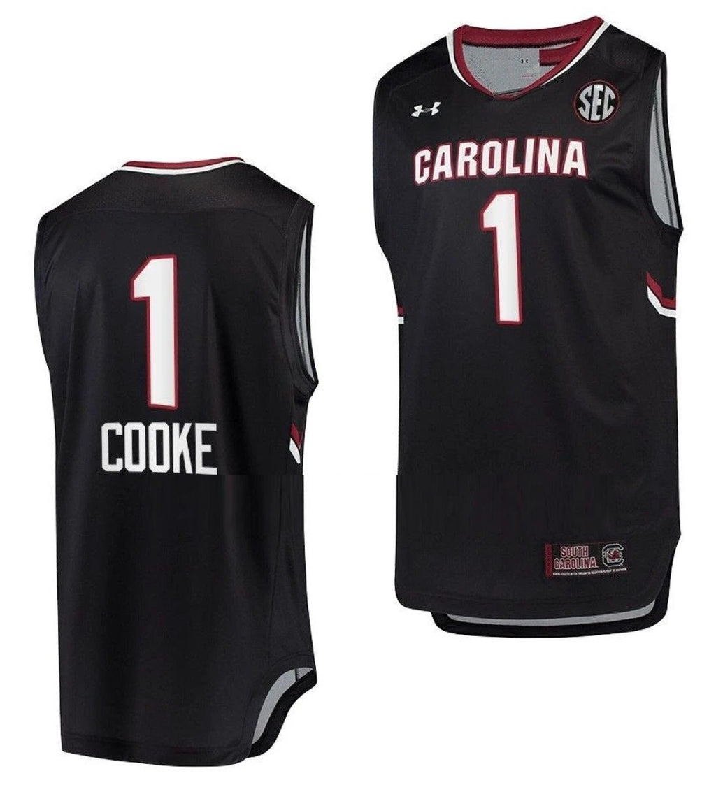 Zia Cooke Jersey South Carolina Gamecocks College Basketball Black #1 by My store basketball