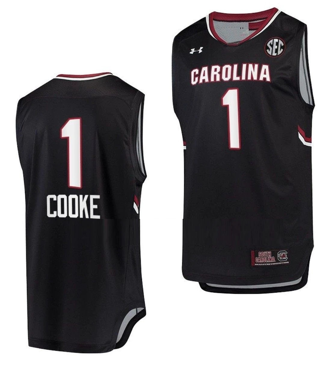 Zia Cooke Jersey South Carolina Gamecocks College Basketball Black #1 by My store basketball