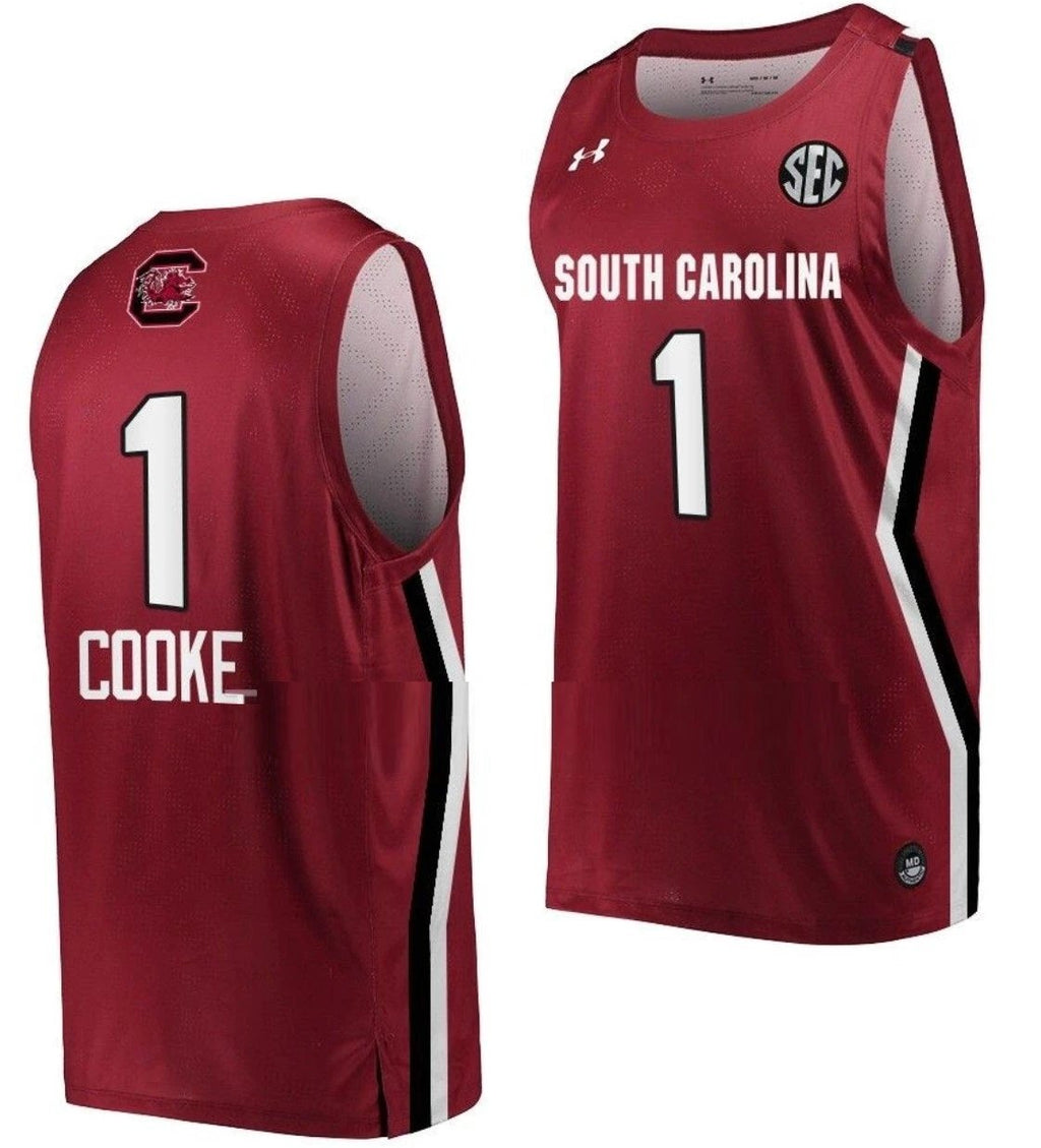 Zia Cooke Jersey South Carolina Gamecocks College Basketball Wine #1 by My store basketball