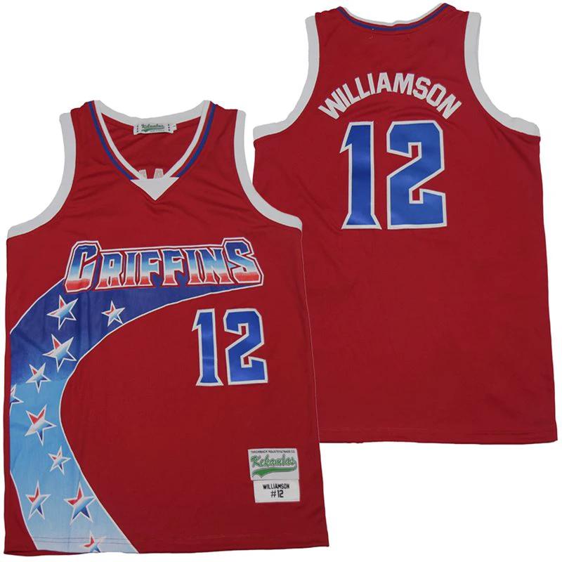 Zion Williamson #12 Alternate Movie Basketball Jersey by My store basketball