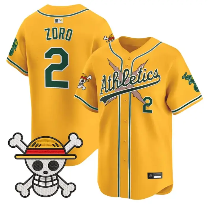 Zoro Jersey #2 Athletics One Piece Vapor Premier Limited Stitched by My Store