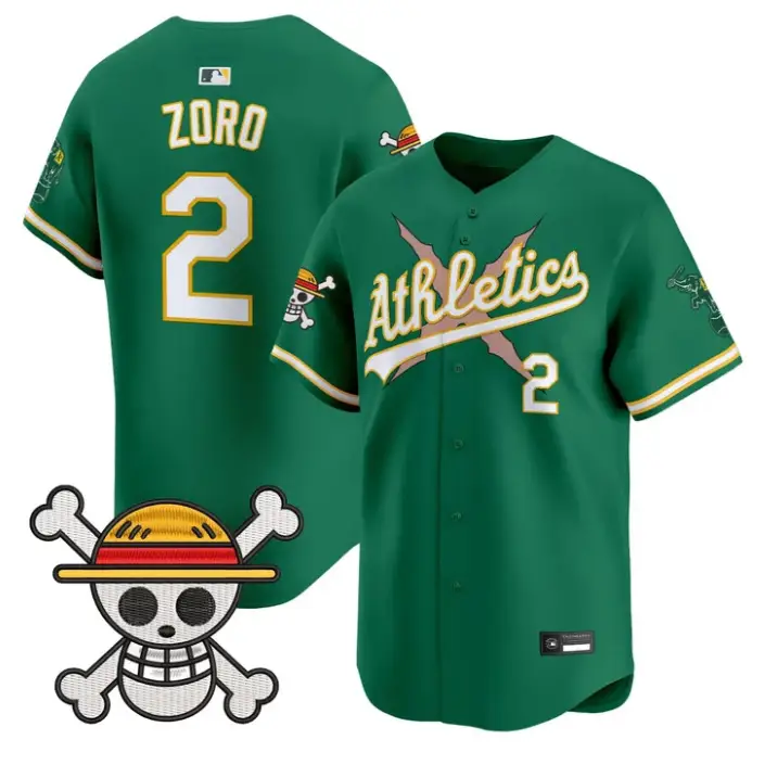 Zoro Jersey #2 Athletics One Piece Vapor Premier Limited Stitched by My Store