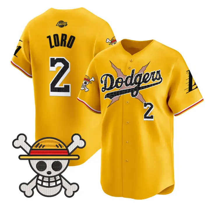 Zoro Jersey #2 Dodgers One Piece Mamba Premier Stitched by My Store