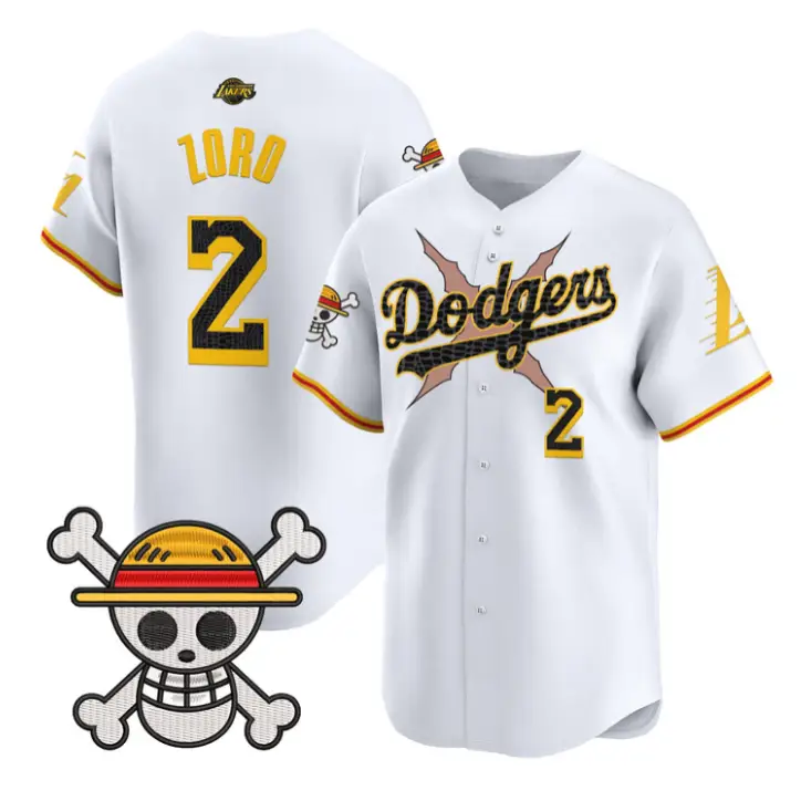 Zoro Jersey #2 Dodgers One Piece Mamba Premier Stitched by My Store
