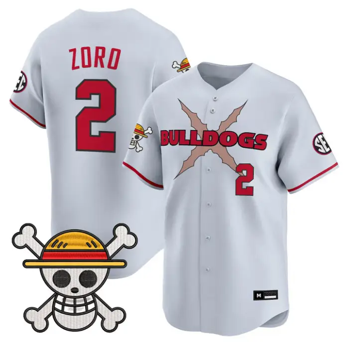 Zoro Jersey #2 Georgia Bulldogs Baseball One Piece Premier Limited by My Store