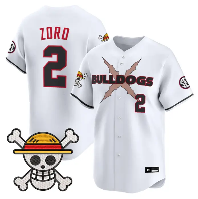 Zoro Jersey #2 Georgia Bulldogs Baseball One Piece Premier Limited by My Store