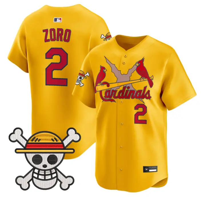 Zoro Jersey #2 St. Louis Cardinals One Piece Premier Limited Stitched by My Store