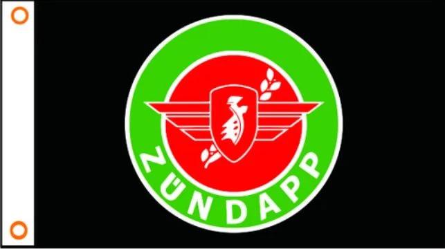 Zundapp Motor Flag Black Red Green 3X5 Ft Polyester Banner USA 90x150cm by flagsjustdoit