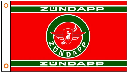 Zundapp Flag-3x5 FT Zundapp Motorcycle Banner-100% polyester-2 Metal Grommets by flagsshop