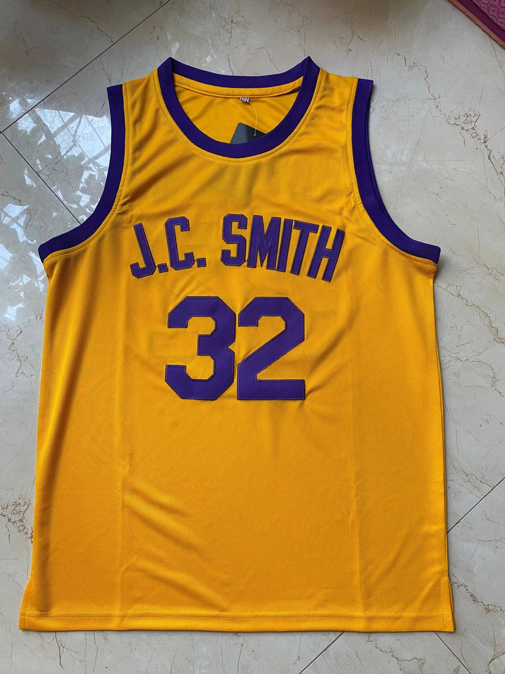 Earl Manigault #32 JC Smith Streetball Movie Basketball Jersey Yellow by My store basketball
