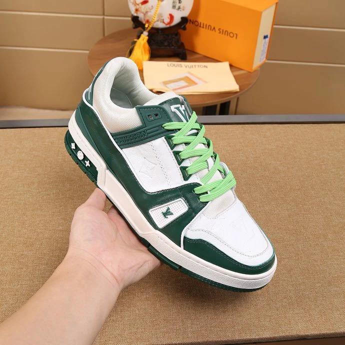 Luxury Virgil Trainer Sneakers Shoes Signature Green by Air Jordan