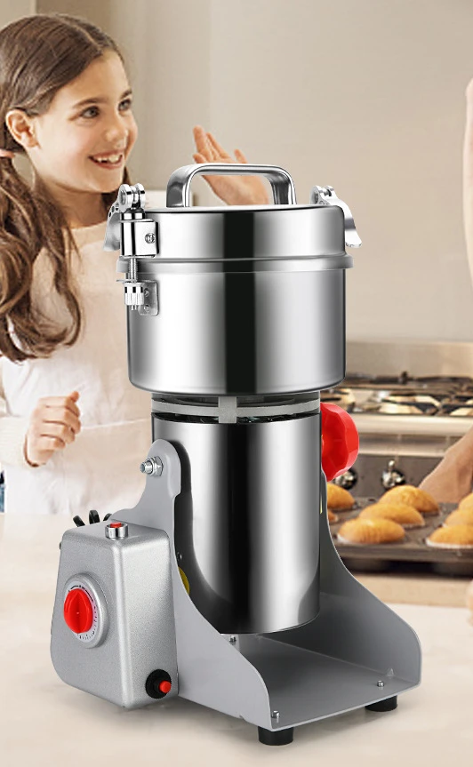 Versatile Commercial-Grade Electric Grain Mill Grinder for Spices, Herbs, and Cereals by BowLift