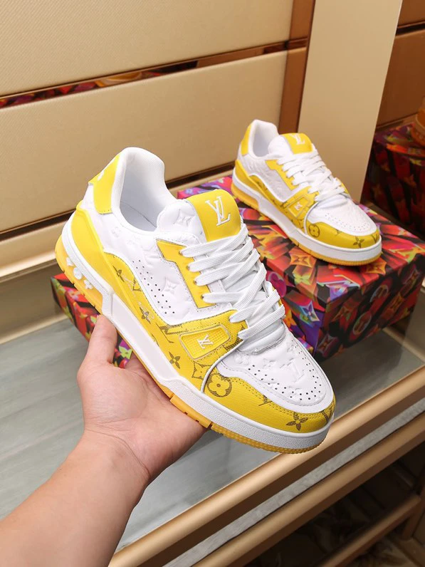 Luxury Trainer Sneakers Shoes #54 Signature Yellow and White by Air Jordan