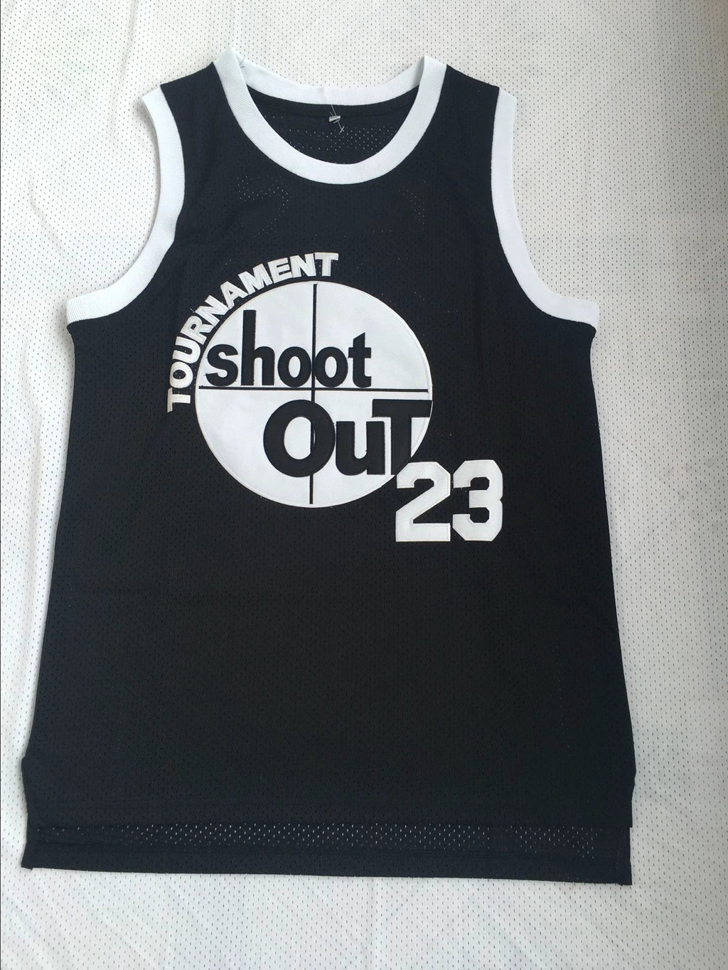 Shoot Out #23 Motaw Basketball Jersey Black by My store basketball