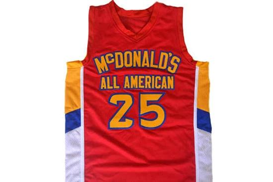 Derrick Rose Jersey #25 Mcdonald's All American College Basketball Red by My store basketball