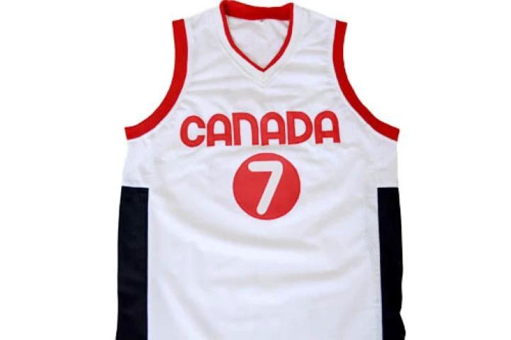 Steve Nash Jersey #7 Team Canada Basketball White by My store basketball