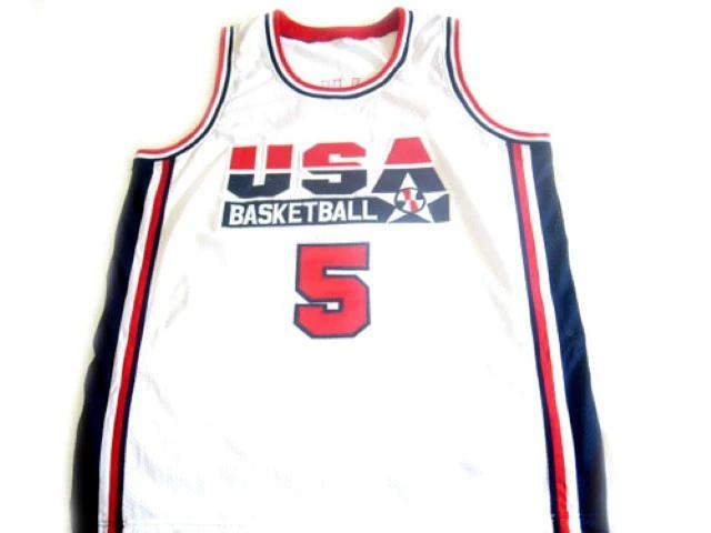 David Robinson Jersey #5 Team USA BasketBall White by My store basketball