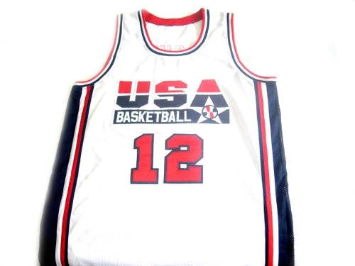 John Stockton Jersey #12 Team USA Basketball White by My store basketball