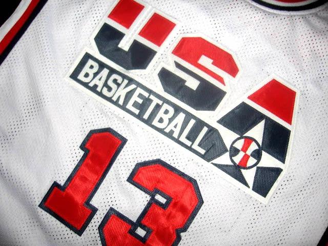 Chris Mullin Jersey #13 Team USA BasketBall White by My store basketball