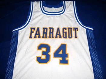 Kevin Garnett Jersey #34 Farragut High School Basketball White by My store basketball