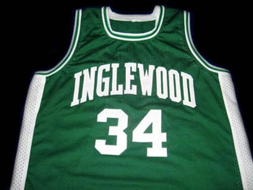 Paul Pierce Jersey #34 Inglewood High School New Basketball Green by My store basketball