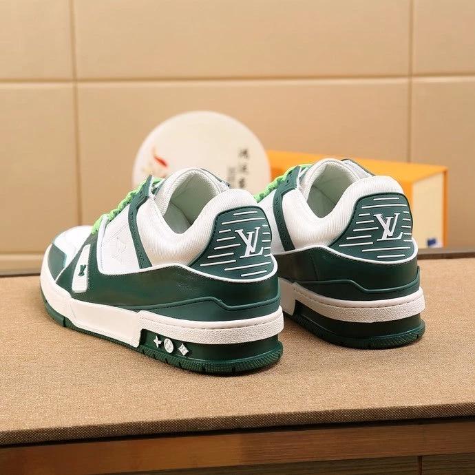 Luxury Virgil Trainer Sneakers Shoes Signature Green by Air Jordan