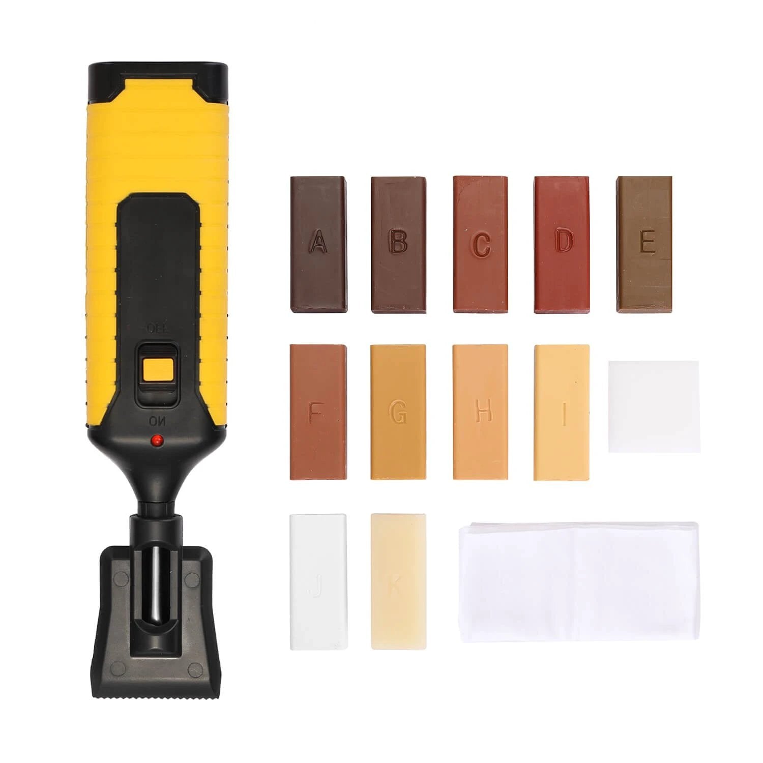 Wood Surface Repair Kit | 11 Wax Blocks & Heat Pen | Furniture, Floors & Cabinets by BowLift
