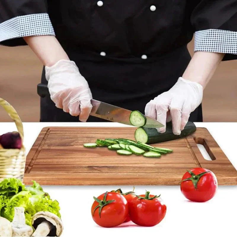 Acacia Wood Cutting Board With Handle Kitchen Chopping Board by Bowlift